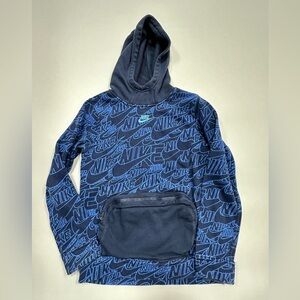 Nike boys all over print hoodie size medium